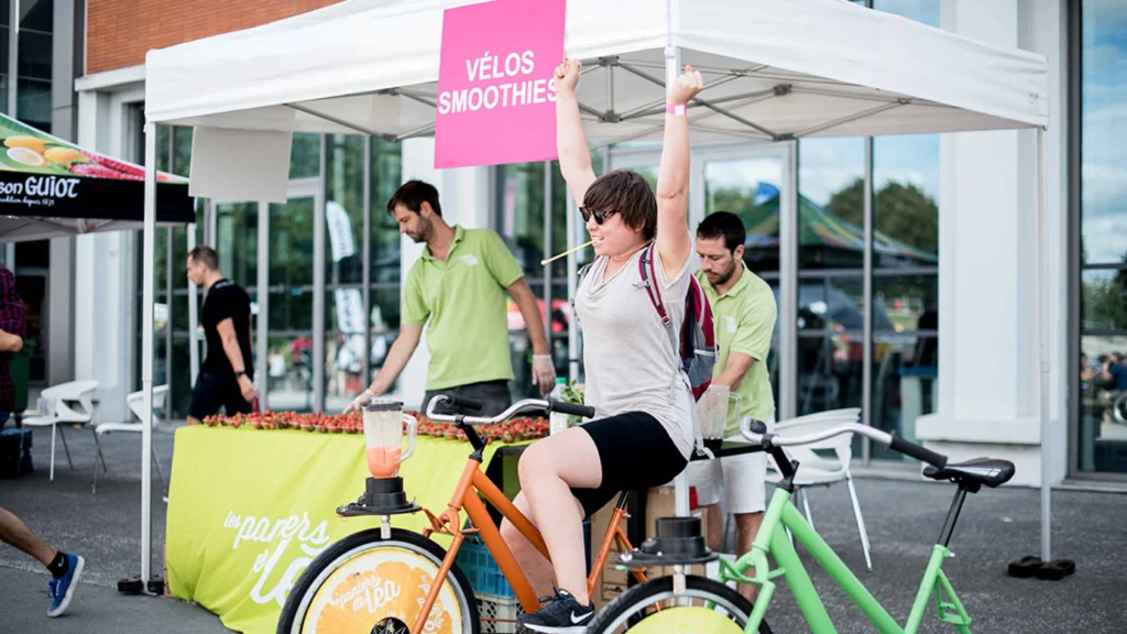 Vélo smoothie animation ludique journée du vélo Normandie